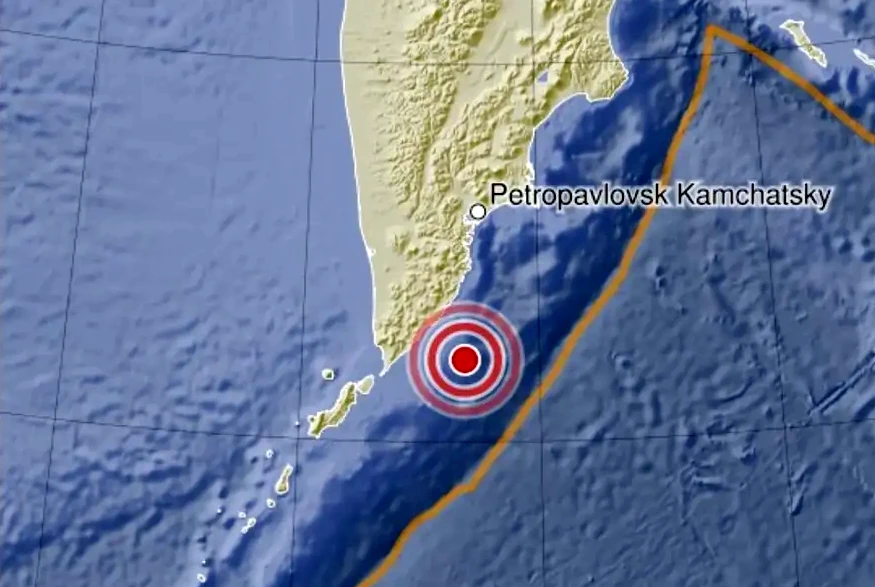 earthquake near Kamchatka